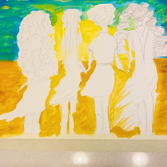 Mother Daughters Sisters Painting ORIGINAL Artwork - Picture 4 of 10